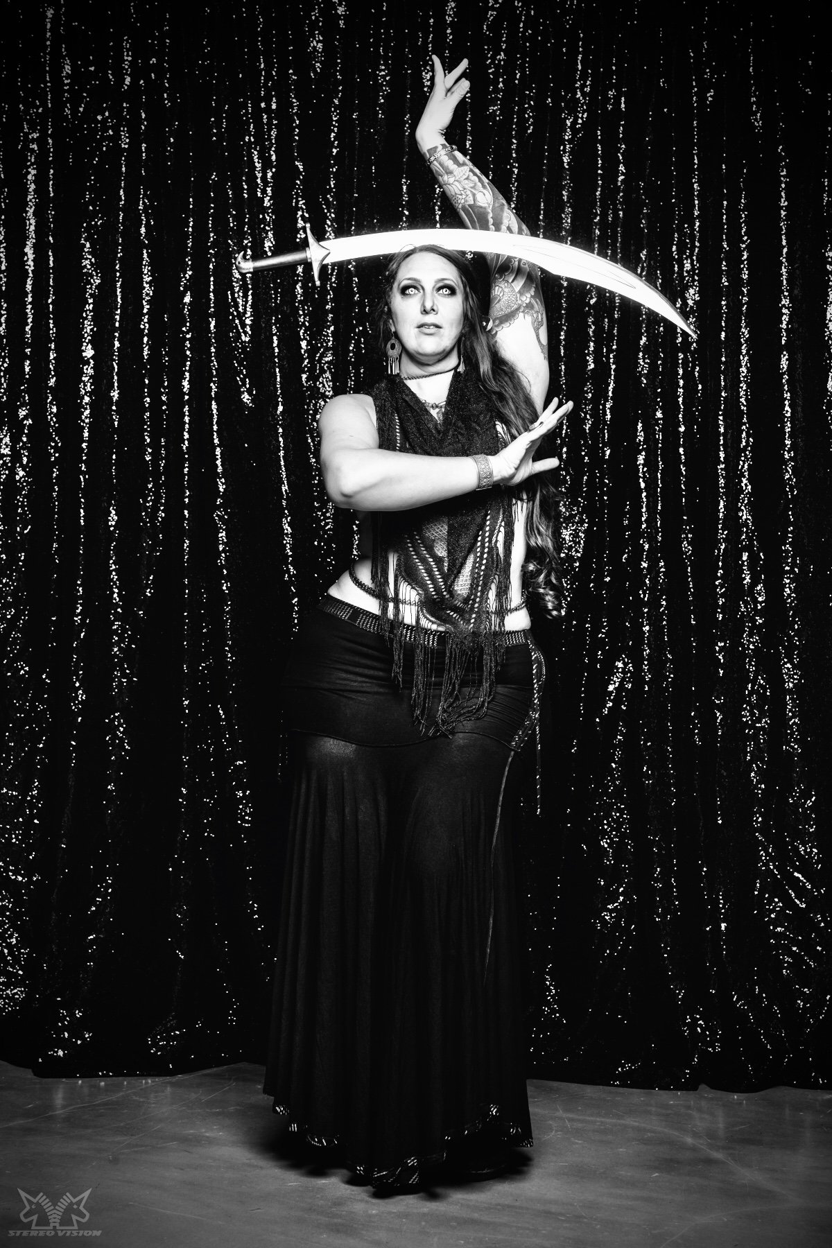 shannon burla sword dancer dark and gothic powerful pose