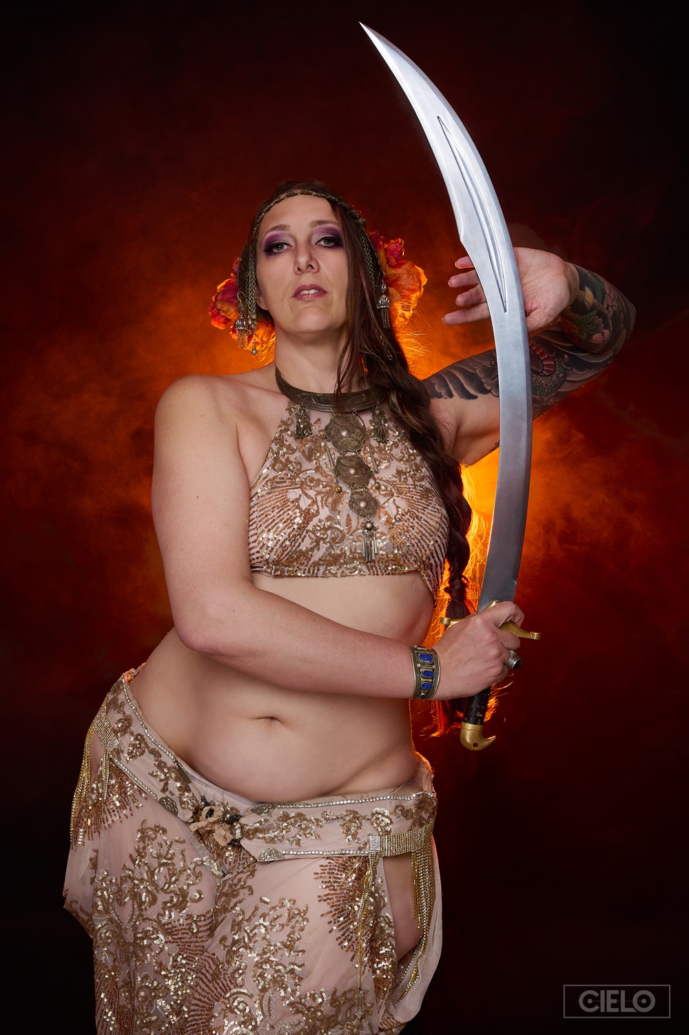 shannon burla sword dancer sword magick dramatic pose